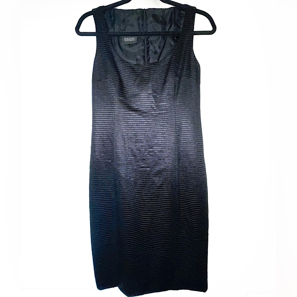 A-K-R-I-S PUNTO BLACK SILK SHEATH DRESS